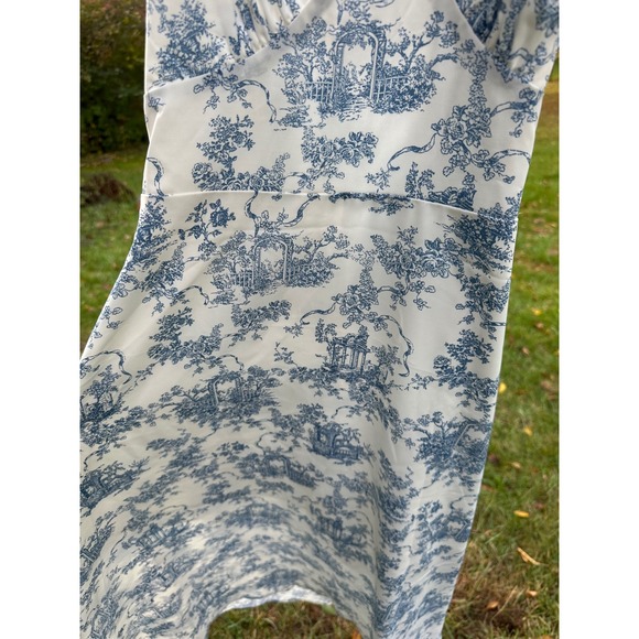 CUPSHE I'm Blushing Floral Midi Dress | Women's Halter Dress | SZ M - Picture 8 of 8